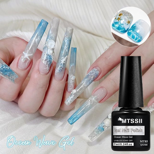 Mtssii Dream Wave Magnetischer Gel Nagellack, Lila Blau, 7 ml - Bild 1