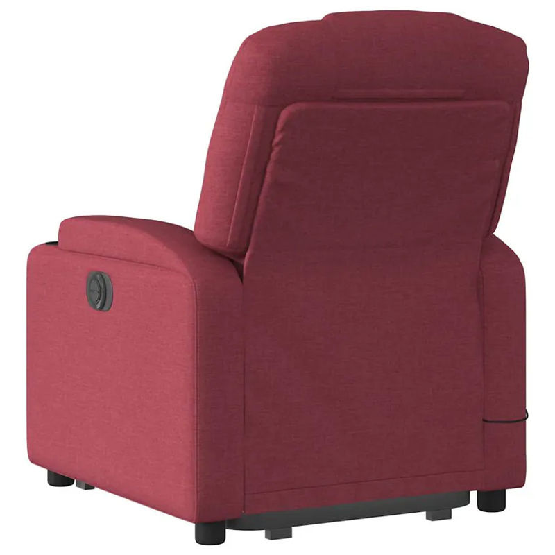vidaxl Aufstehhilfe Massagesessel für Senioren, verstellbar, Farbe: Rot, Stoffbezug - Bild 7