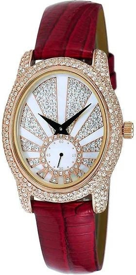 Adee Kaye Armbanduhr, Quarz, Edelstahl, Roségold, Kristall, Damen - Bild 1