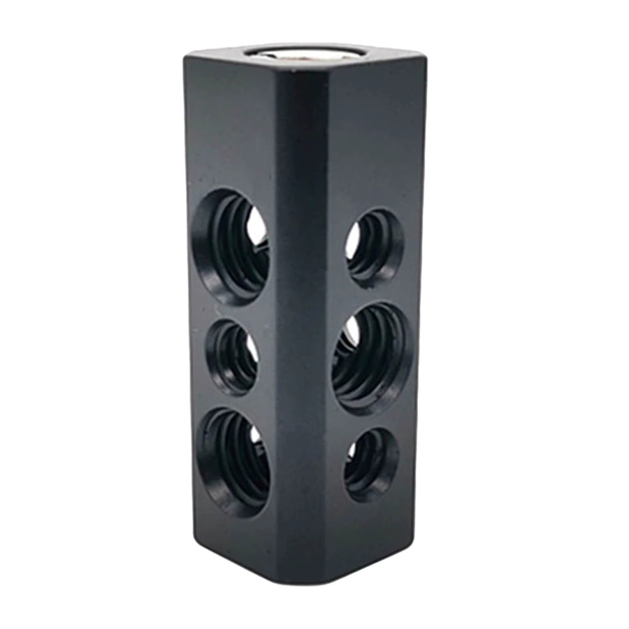 MagiDeal Blitzschuh-Adapter aus Aluminiumlegierung in Schwarz mit 1/4-20 Gewindeloch und 3/8 Zoll Schraubenloch für LCD-Licht und Blitzlicht - Bild 2
