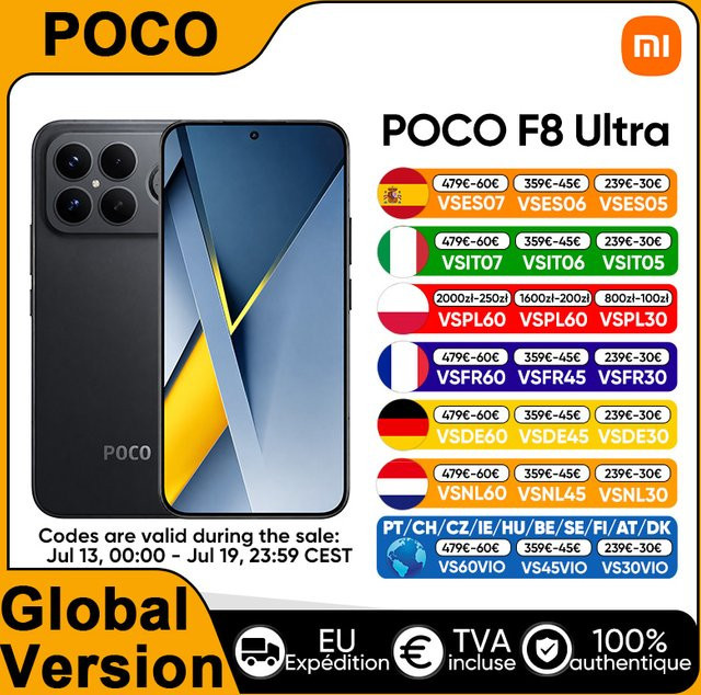 Xiaomi POCO F8 Ultra 5G Smartphone mit Snapdragon 8 Elite Gen 5, 6,9 Zoll AMOLED-Display, 256 GB, Schwarz - Bild 1