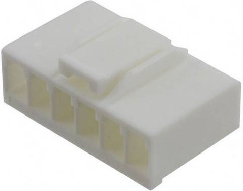 Molex Buchsengehäuse-Kabel in Weiß mit 6 Polen und einem Rastermaß von 3,50 mm - Bild 1
