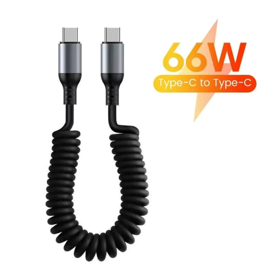 USB Typ C auf USB A Datenkabel mit 66W PD Schnellladefunktion in Schwarz für iPhone, Samsung, Xiaomi und Huawei - Bild 7