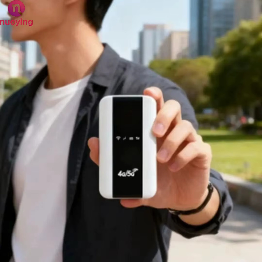 NUOYING M10 WiFi6 4G Tragbarer Router mit WPS-Funktion und globalen Frequenzbändern in Weiß - Bild 2