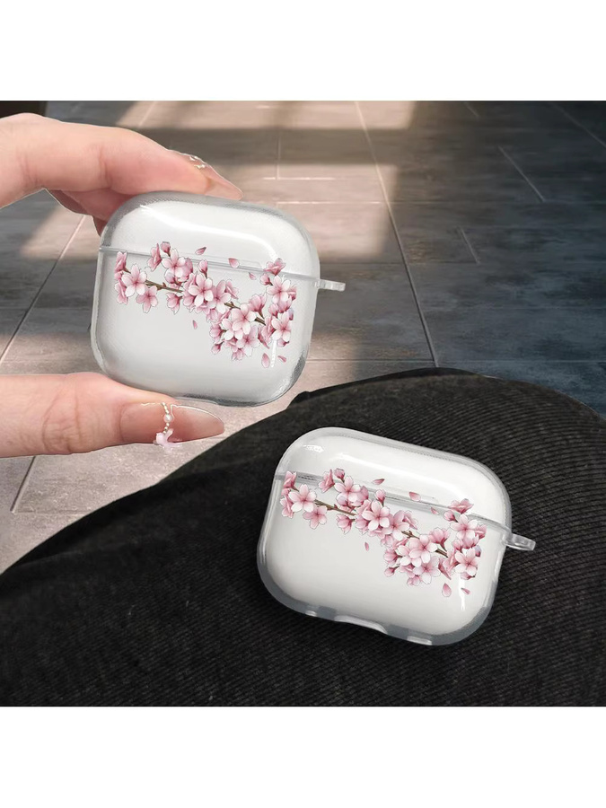 Transparente Sakura Schutzhülle aus TPU für Apple AirPods Pro 2. Generation und AirPods 1/2/3 - Bild 5