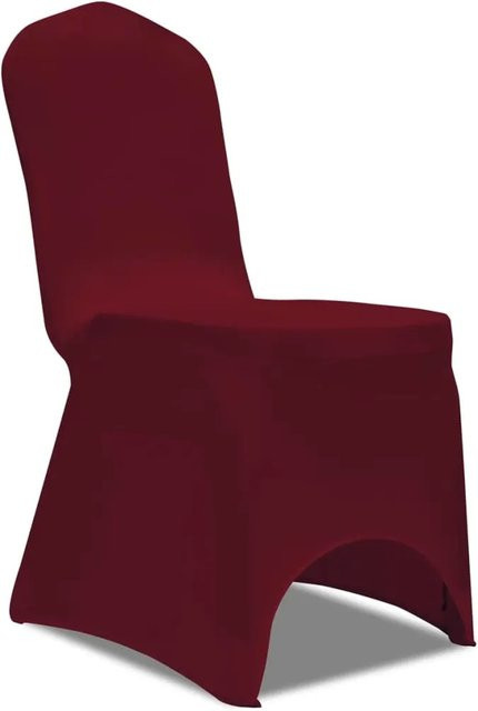 4er-Set vidaXL Stretch Stuhlbezüge für Esszimmerstühle in Bordeaux Rot aus elastischem Polyester-Elasthan-Gemisch - Bild 1