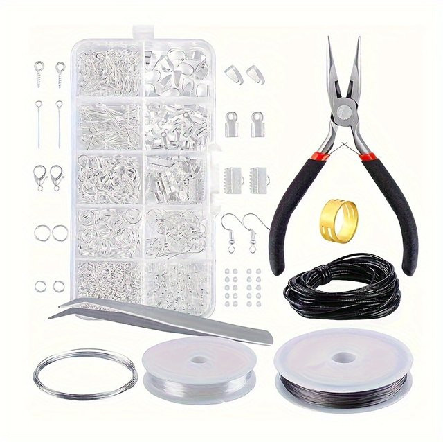 QYWCTZ Schmuckherstellungs-Set, 900-teilig, Unisex - Bild 1
