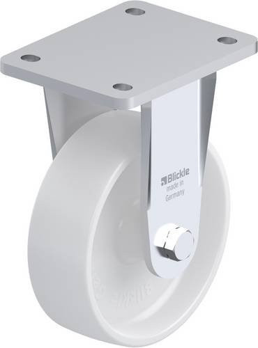 Blickle Bockrolle BO-PO 150G in Weiß mit Kunststoffrad und 150 mm Durchmesser für eine Tragfähigkeit von 400 kg - Bild 1
