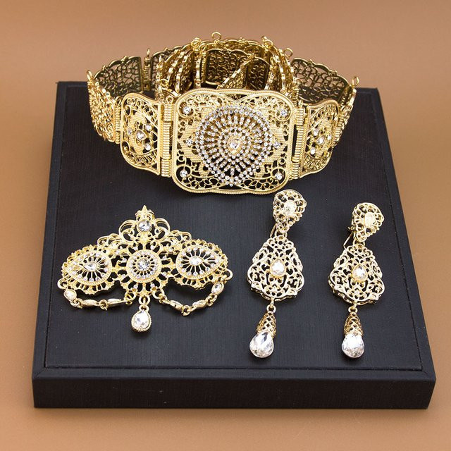 sunspice ms. Schmuckset Damen, Vintage, Gold, Kristall, Hochzeit - Bild 1