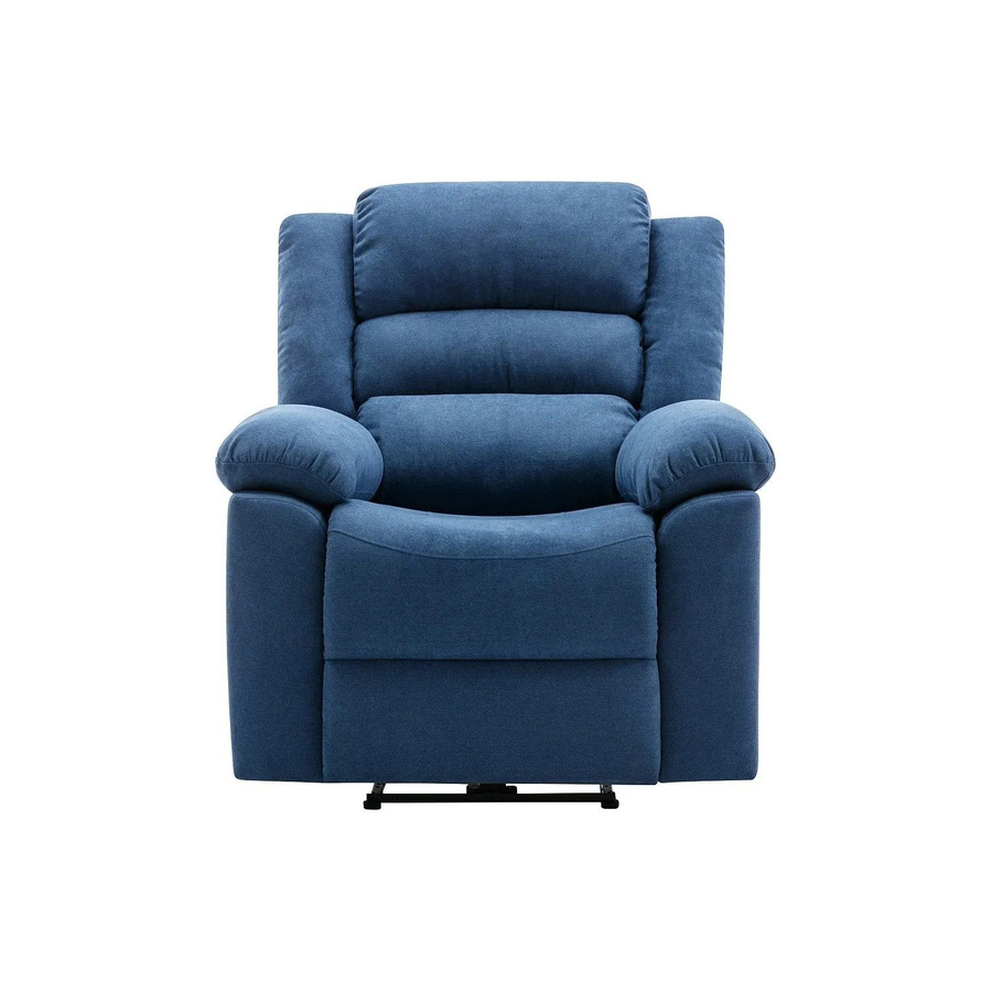 Vente-unique Relaxsessel Burolo in Blau mit Armlehnen aus Stoff, Höhe: 92 cm - Bild 2