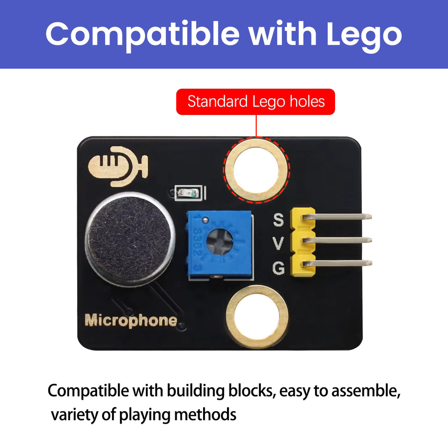 Keyestudio Schallsensor für DIY-Projekte kompatibel mit Arduino, Raspberry Pi und Lego - Bild 1