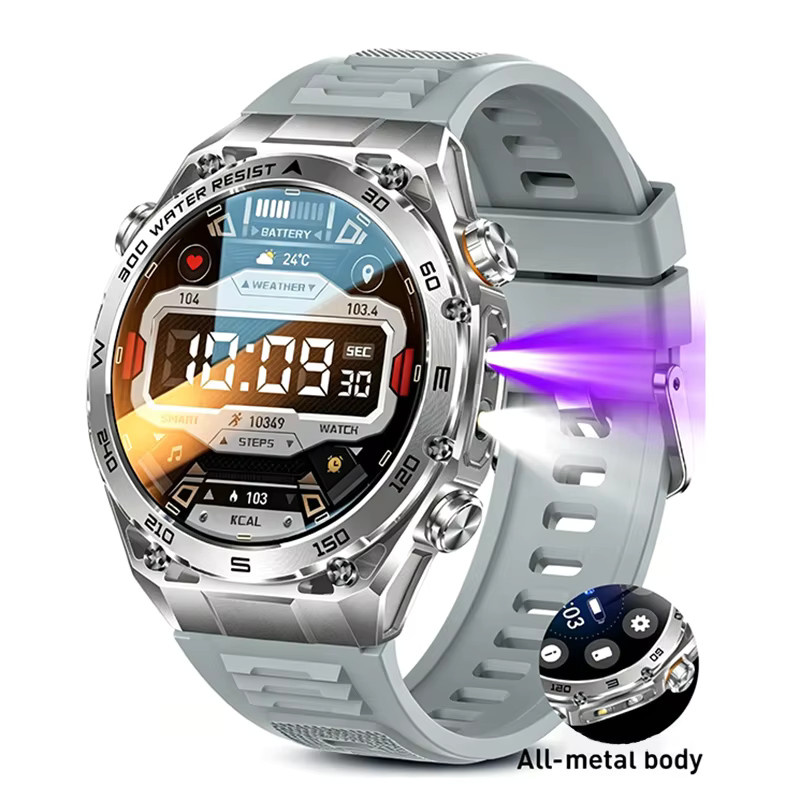 LIGE Smartwatch, Silber, Edelstahl, Silikon, 5 ATM, Herren - Bild 7