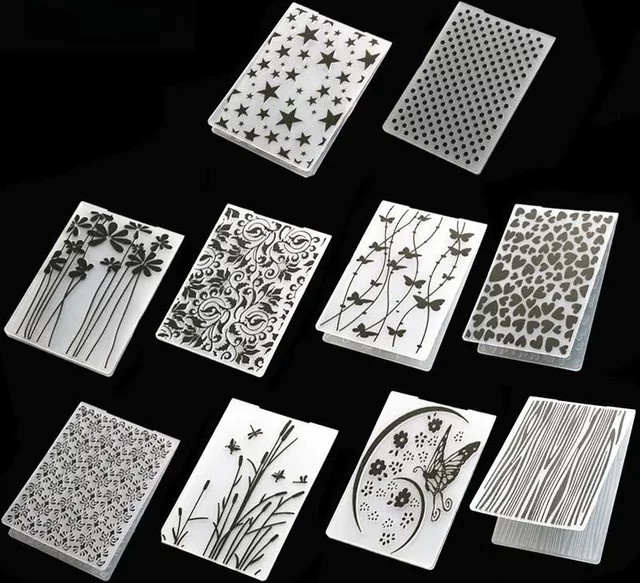 3D Prägeform aus transparentem Kunststoff für DIY Scrapbooking und Papiergestaltung, B: 14,5 cm, H: 10,5 cm - Bild 1