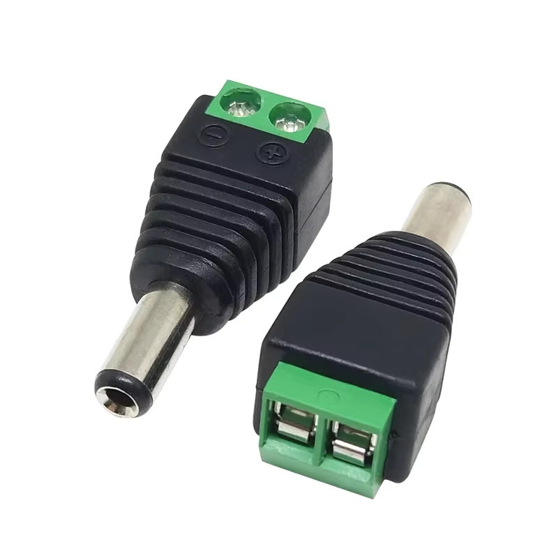 4er-Set DC-Adapter Set mit männlichen und weiblichen Barrel-Steckern, 12 V DC, Farbe: Schwarz, Maße: 2,1 mm x 5,5 mm und 2,5 mm - Bild 2