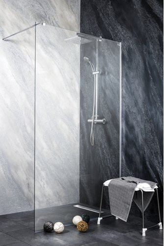 Sanotechnik Duschtrennwand Freedom, transparent, B: 108 cm, H: 195 cm - Bild 1