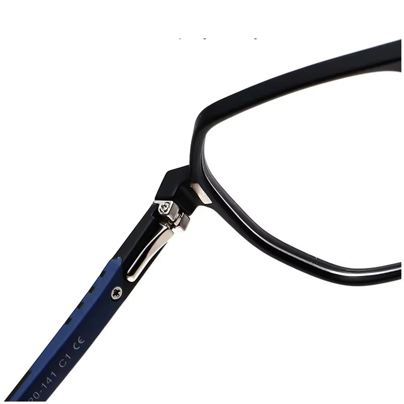 NINJONA Sonnenbrille, quadratisch, Vollrand, Kunststoff, schwarz, polarisiert - Bild 4