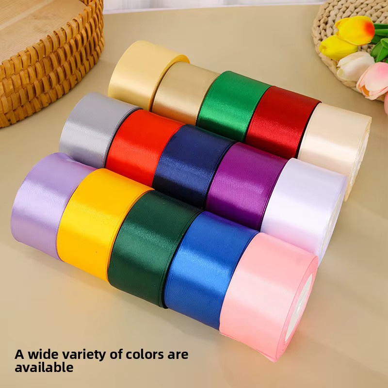 Merylover Satinband Blau für Basteln und DIY-Geschenkverpackungen, Breite: 50 mm, Länge: 22 m - Bild 2