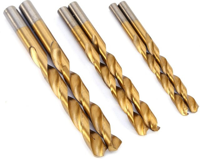 Fishine Spiralbohrer Set aus HSS mit Ti-Beschichtung, 99 Stück, Gold, Durchmesser: 1,5-10 mm - Bild 1