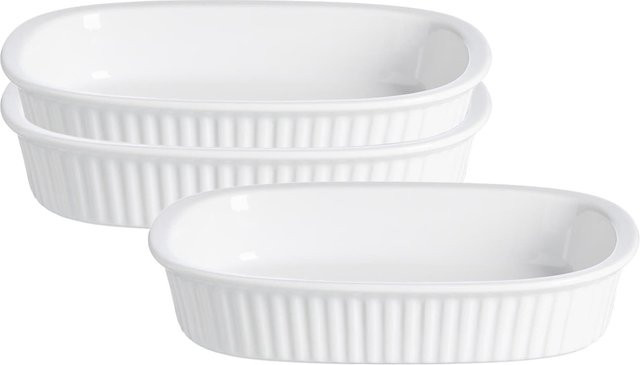 Ritzenhoff & Breker Auflaufformen Bianco Set aus Keramik, Weiß, 3er Set, B: 27 cm, T: 19 cm - Bild 1