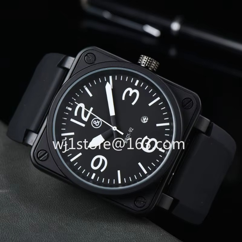 HAOYUNMA Armbanduhr, Automatik, eckig, Kunststoff, Schwarz, Unisex - Bild 2