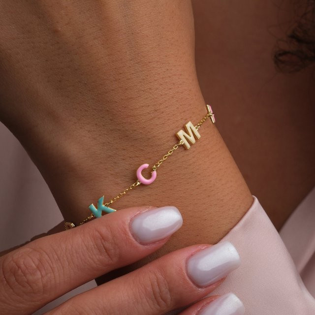 MYDIY Namensarmband Emaille, Gold, Damen - Bild 1