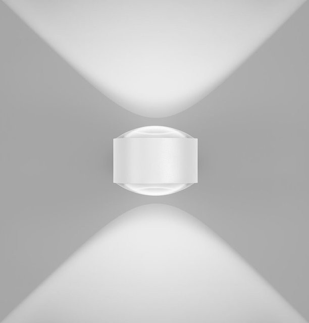 DLS Lighting Spirit LED-Wandleuchte in Weiß mit Up-Down-Lichtfunktion, dimmbar und IP65 wetterfest für Garten und Außenbereich - Bild 1