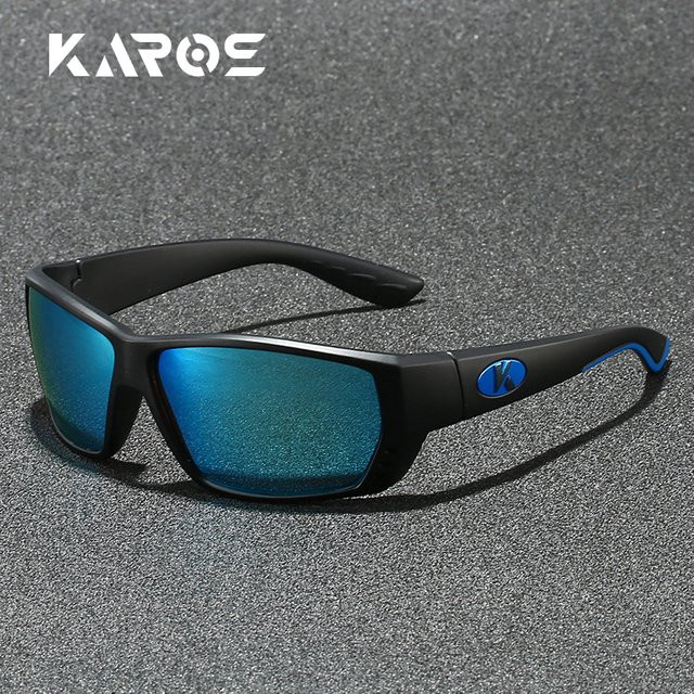 Karos Sonnenbrille, Vollrand, rectangular, schwarz, Unisex, polarisiert - Bild 1