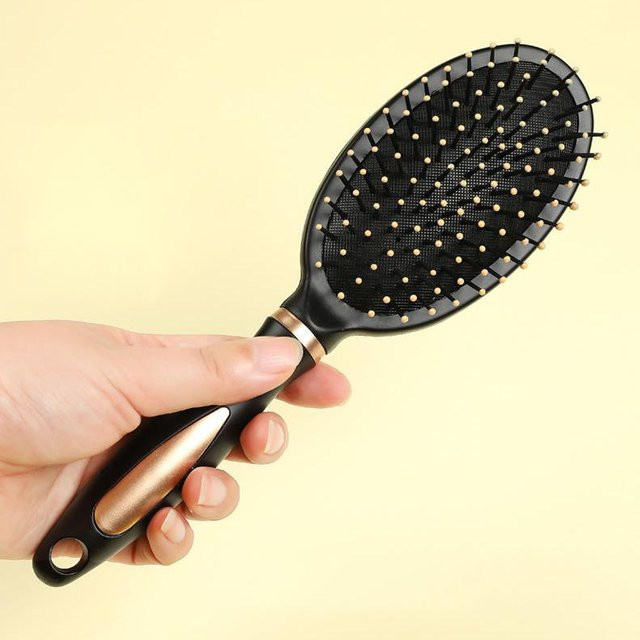 NATAWA Antistatischer Kamm, Schwarz, Lockiges Haar, Unisex - Bild 1