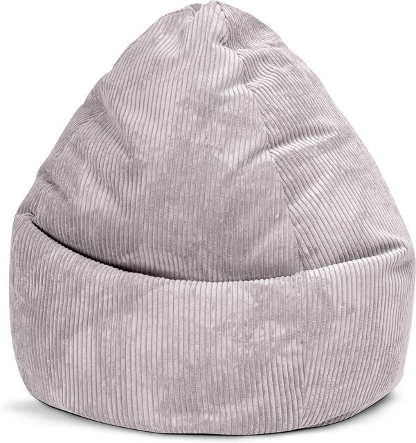 Sitting Point Sitzsack BeanBag Shara XXL in Grau mit Cord-Optik und 300 Litern Volumen - Bild 1