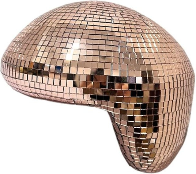 Dekorative schmelzende Discokugel in Gold für dein Schreibtisch- und Regal-Styling - Bild 1