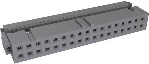 Amphenol 71600-034LF Pfosten-Steckverbinder in Grau - Bild 1