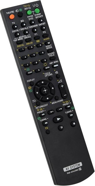 Sony RM-AAU060 Fernbedienung Ersatz für AV-Receiver und TV in Schwarz - Bild 1