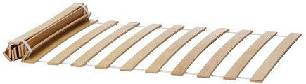 Müller Möbelwerkstätten Rollrost für Stapelliege in Braun aus Holz mit gewölbten Federholzlatten - Bild 1