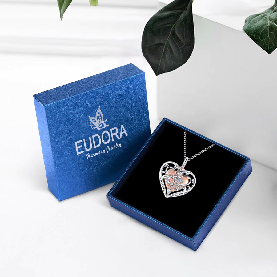 Eudora Anhänger Schmetterling, 925 Silber, Rose, Halskette - Bild 2