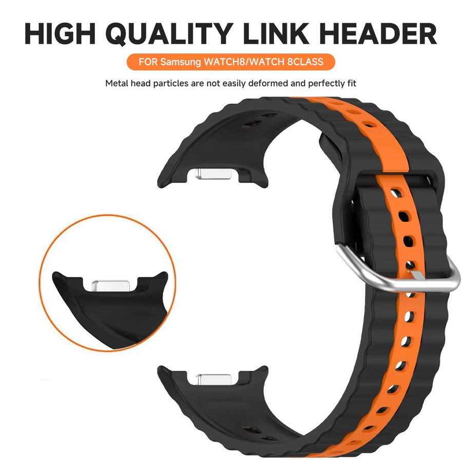 CAOWTAN Uhrenarmband Silikon, Samsung Galaxy Watch 8, Unisex - Bild 3