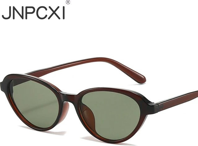 JNPCXI Cat-Eye Sonnenbrille, Damen, Vollrand, grün, transparent, Kunststoff - Bild 1