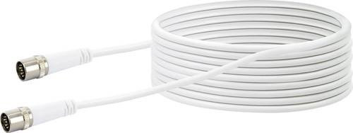 Schwaiger SAT Anschlusskabel mit F-Quicksteckern, 10 m Länge, 10 dB, weiß - Bild 1