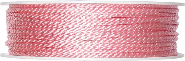 Halbach Kordel 2mm in Rosa aus Acetat, Polyester und Baumwolle, 10m - Bild 1