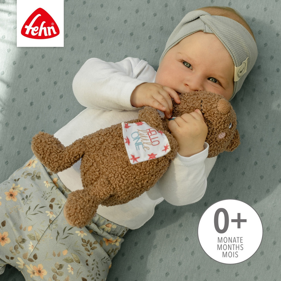 Fehn Hello little One Bär Fred, Kuscheltier, 28cm, ab 0 Jahre - Bild 4