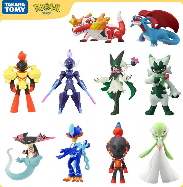 TAKARA TOMY Pokémon Ceruledge Charcadet Salamence Meowscarada Dragapult Figuren, PVC Statue, ab 4 Jahren - Bild 1