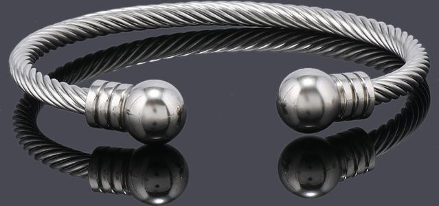 Rui Di Armreif Edelstahl, Schwarz, Unisex - Bild 1