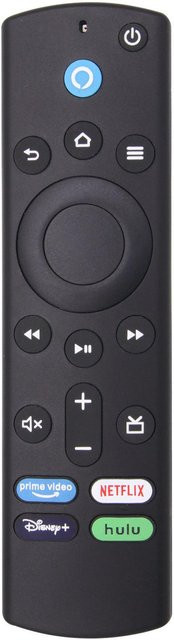 Sprachfernbedienung für Fire TV Stick 3. und 2. Generation, Fire TV Cube 1. und 2. Generation sowie Fire TV Stick Lite 4K von Bai Fen Bai-Digital 3C in Weiß - Bild 1