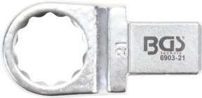 BGS Einsteck-Ringschlüssel 21 mm in Silber mit Aufnahme 14 x 18 mm - Bild 1