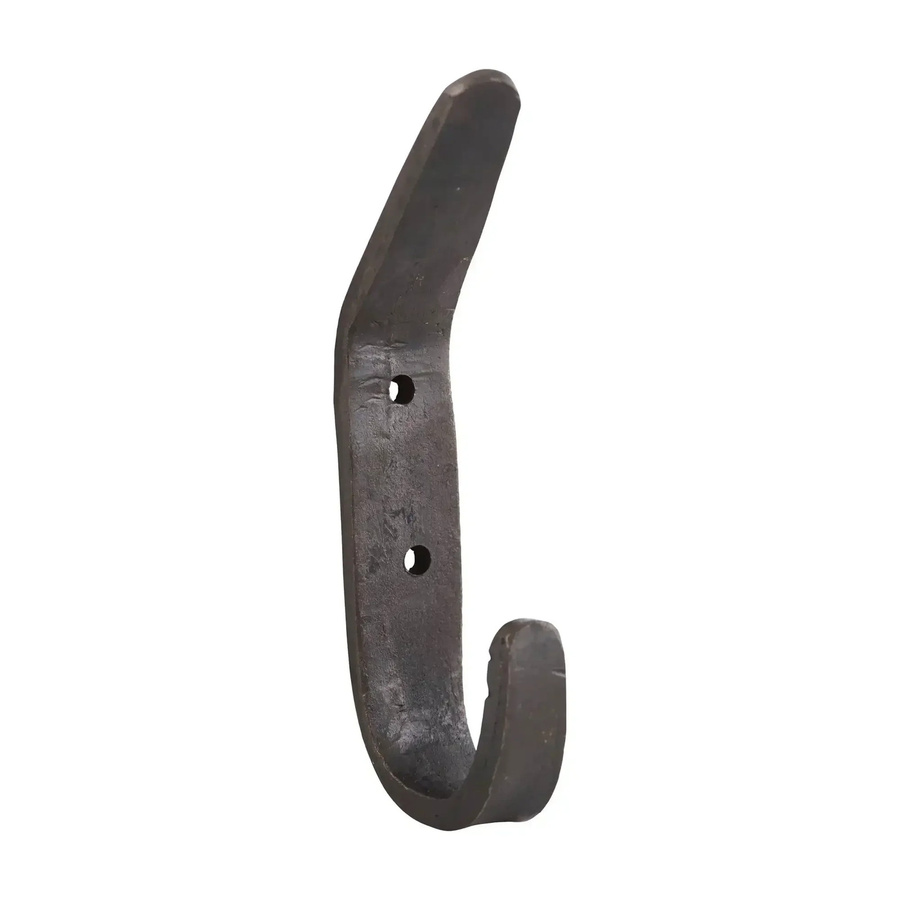 House Doctor Wandhaken Forged aus Stahl in Schwarz matt, Höhe: 12 cm - Bild 1