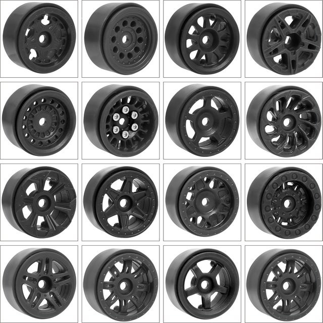 FACSNY Kunststoff 1,0'' Felge Radnabe, Axial, Schwarz - Bild 1