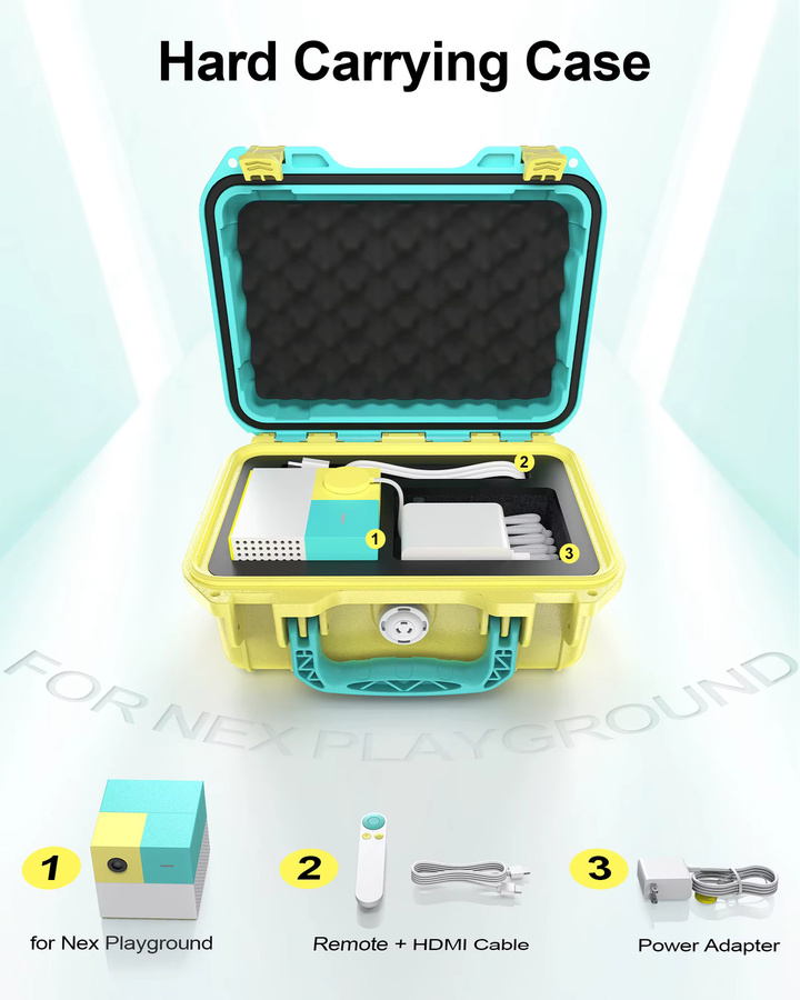 DEVASO Hartschalen-Tragetasche für Nex Playground Game System, wasserdichte Aufbewahrungsbox und Outdoor-Schutzhülle, Grün - Bild 2