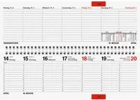 rido/idé Querkalender 2027 mit Wochen- und Monatsübersicht, B: 30,5 cm, H: 10,5 cm, T: 10,5 cm - Bild 1