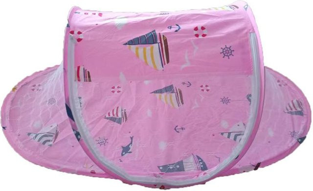 T-fengxinzi Tragbares faltbares Neugeborenen-Schlafbett mit Moskitonetz für Babys in Blau, Rosa oder Pink - Bild 1