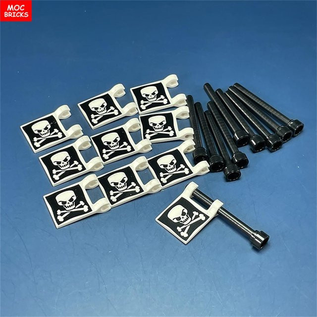Yiran toy MOC Steine Skelett Flagge, Bausätze, 10-teiliges Set, ab 6 Jahren - Bild 1