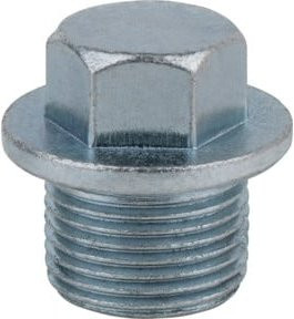 KS Tools Ölablassschraube mit Sechskant 17 mm, M20 x 1,5 x 15 mm, Farbe Silber, 25er-Pack - Bild 1